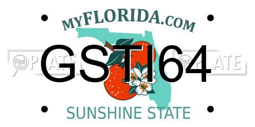 GSTI64 Florida License Plate