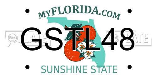 GSTL48 Florida License Plate
