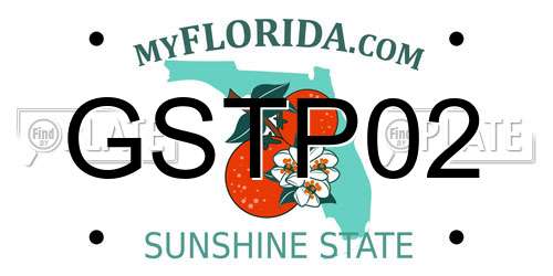GSTP02 Florida License Plate