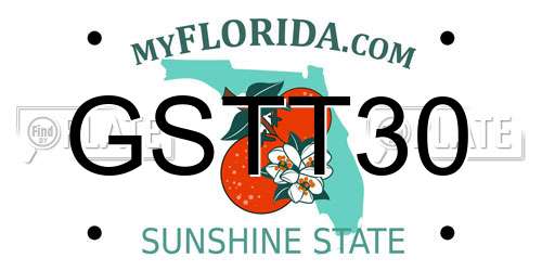 GSTT30 Florida License Plate
