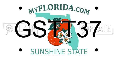 GSTT37 Florida License Plate