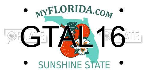 GTAL16 Florida License Plate