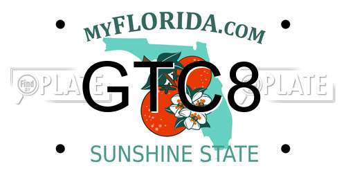GTC8 Florida License Plate