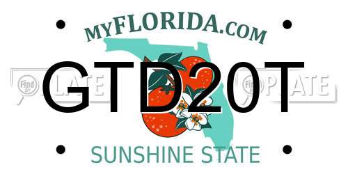 GTD20T Florida License Plate