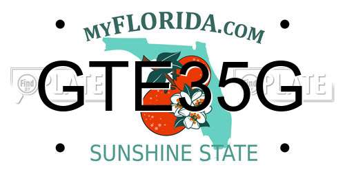 GTE35G Florida License Plate