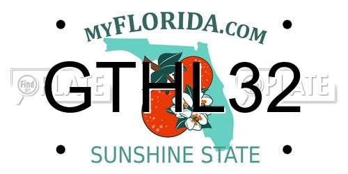 GTHL32 Florida License Plate