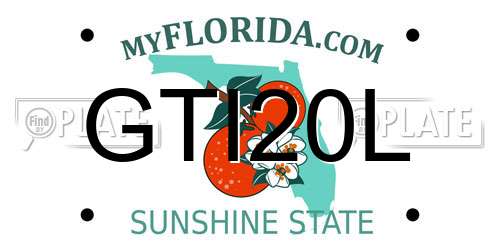 GTI20L Florida License Plate