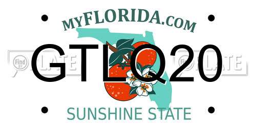 GTLQ20 Florida License Plate