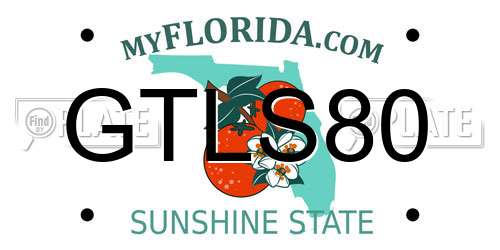 GTLS80 Florida License Plate