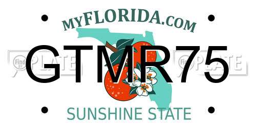 GTMR75 Florida License Plate