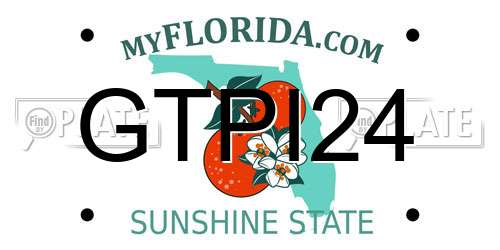 GTPI24 Florida License Plate