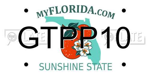 GTPP10 Florida License Plate