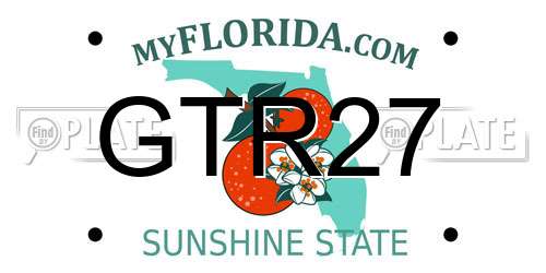 GTR27 Florida License Plate