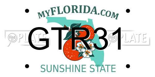 GTR31 Florida License Plate