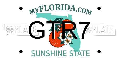 GTR7 Florida License Plate