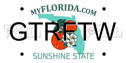 GTRFTW Florida License Plate