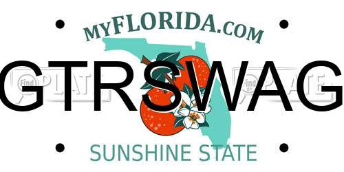 GTRSWAG Florida License Plate
