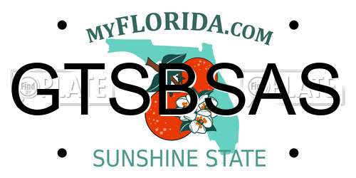 GTSBSAS Florida License Plate