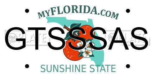 GTSSSAS Florida License Plate