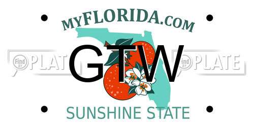 GTW Florida License Plate