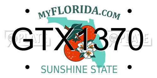 GTX1370 Florida License Plate
