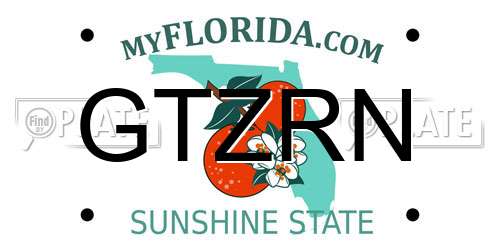 GTZRN Florida License Plate