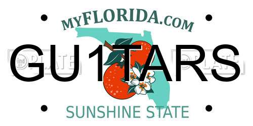 GU1TARS Florida License Plate
