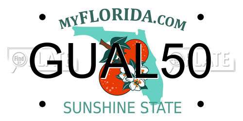 GUAL50 Florida License Plate