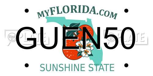 GUEN50 Florida License Plate