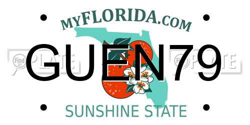 GUEN79 Florida License Plate