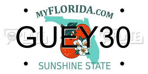 GUEY30 Florida License Plate