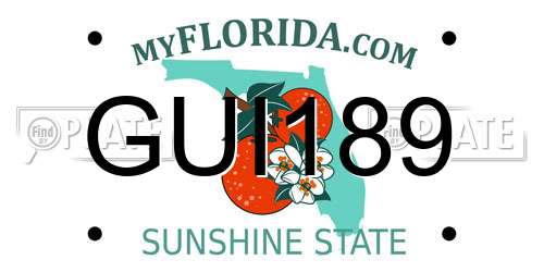 GUI189 Florida License Plate
