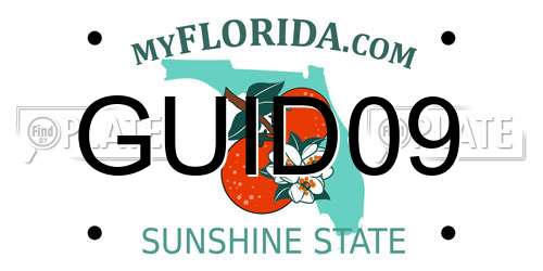 GUID09 Florida License Plate