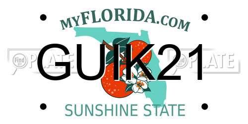 GUIK21 Florida License Plate