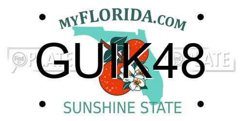 GUIK48 Florida License Plate