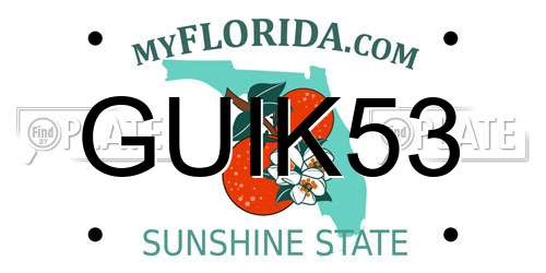 GUIK53 Florida License Plate