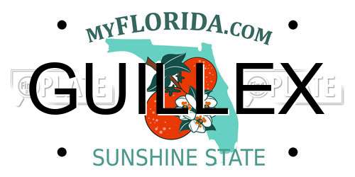 GUILLEX Florida License Plate