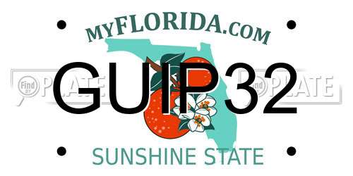 GUIP32 Florida License Plate