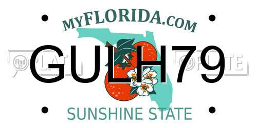 GULH79 Florida License Plate