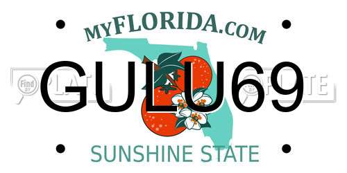 GULU69 Florida License Plate