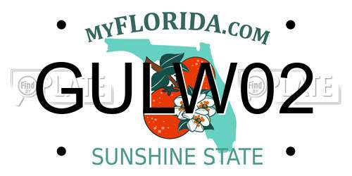 GULW02 Florida License Plate