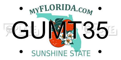 GUMT35 Florida License Plate