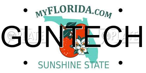 GUNTECH Florida License Plate
