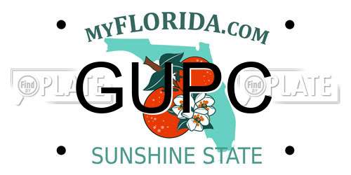 GUPC Florida License Plate