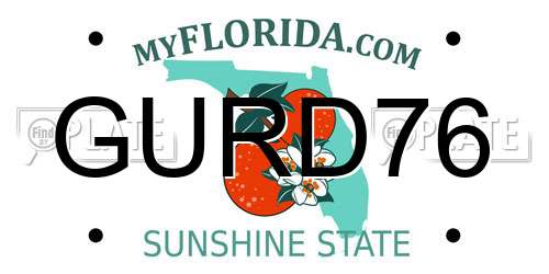 GURD76 Florida License Plate