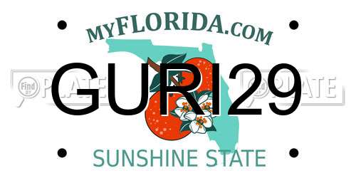 GURI29 Florida License Plate
