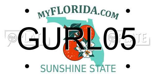 GURL05 Florida License Plate