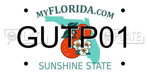GUTP01 Florida License Plate