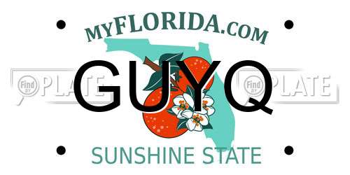 GUYQ Florida License Plate