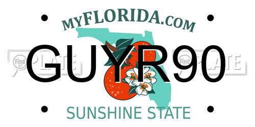 GUYR90 Florida License Plate